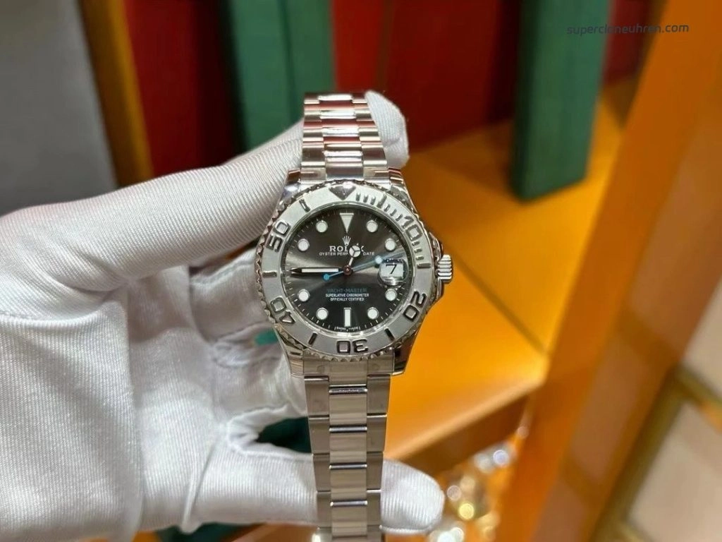 Premium Replica Uhr Rolex Yacht-Master 268622-0002 graues Zifferblatt Edelstahl 37mm
