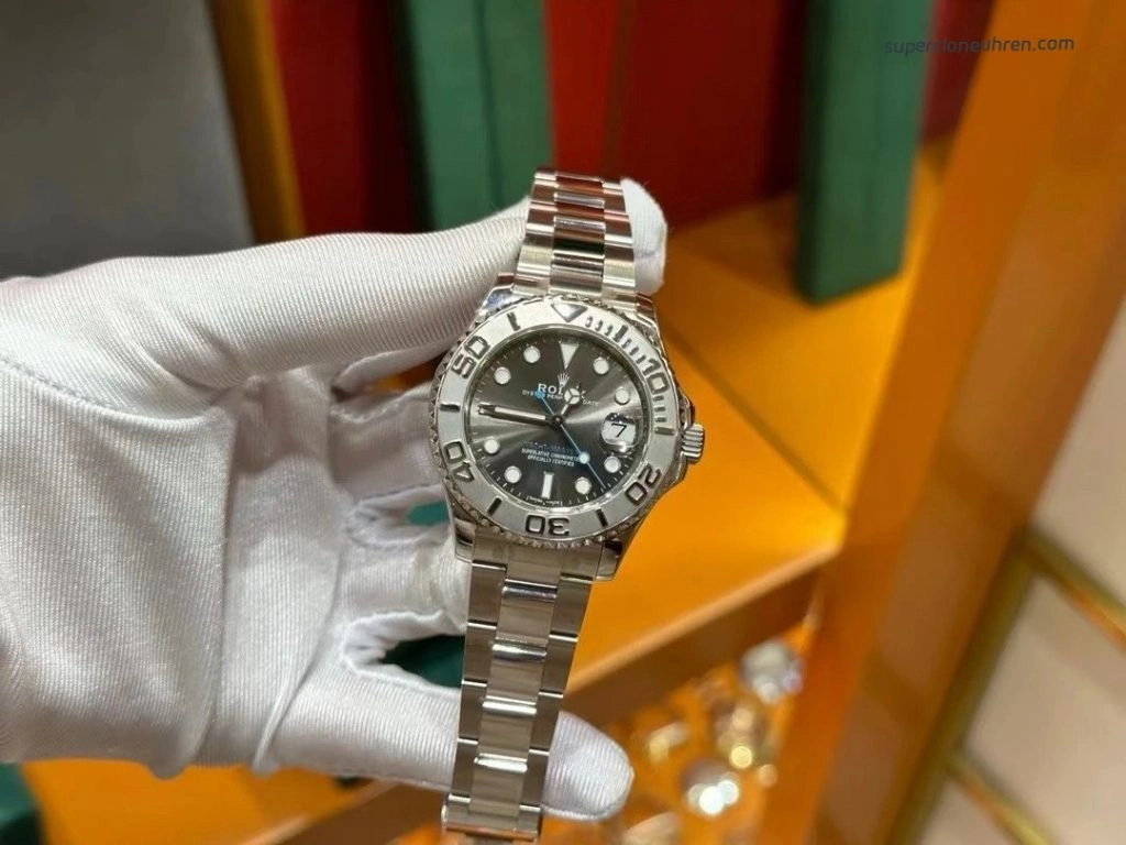 Premium Replica Uhr Rolex Yacht-Master 268622-0002 graues Zifferblatt Edelstahl 37mm