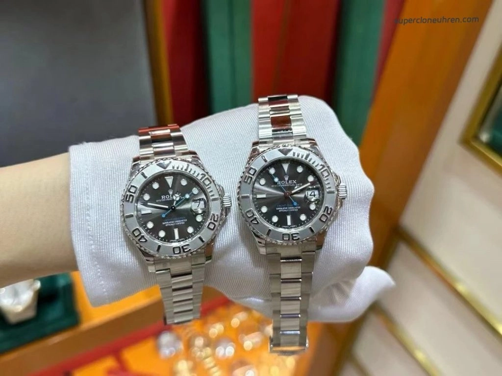 Premium Replica Uhr Rolex Yacht-Master 268622-0002 graues Zifferblatt Edelstahl 37mm