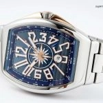 Premium Replica Uhr Franck Muller Vanguard Yachting V45 Bicolor mit Stahlarmband 45 mm