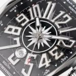 Super Clone Franck Muller Vanguard Yachting V45 polierter Edelstahl 45 mm