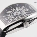 Super Clone Franck Muller Vanguard Yachting V45 polierter Edelstahl 45 mm