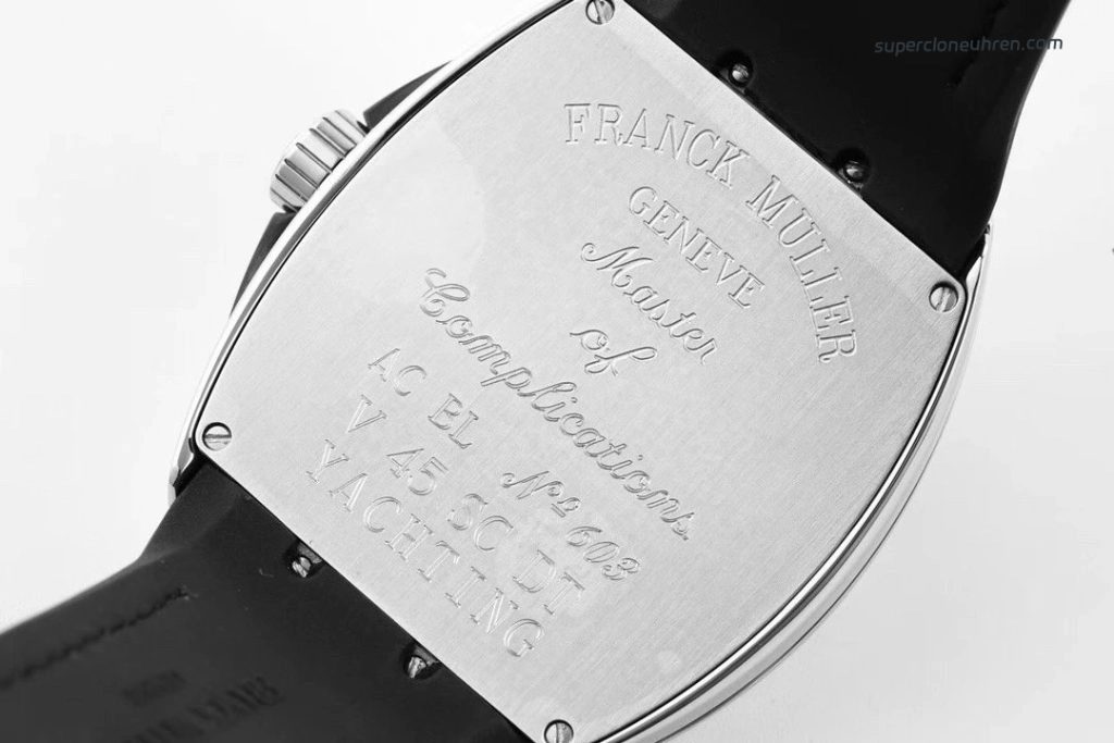 Super Clone Franck Muller Vanguard Yachting V45 polierter Edelstahl 45 mm