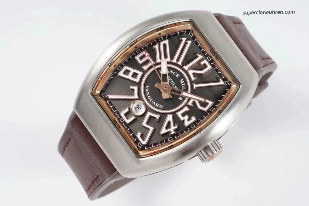 Super Clone Franck Muller Vanguard V45 Sandwich-Zifferblatt 44x54mm