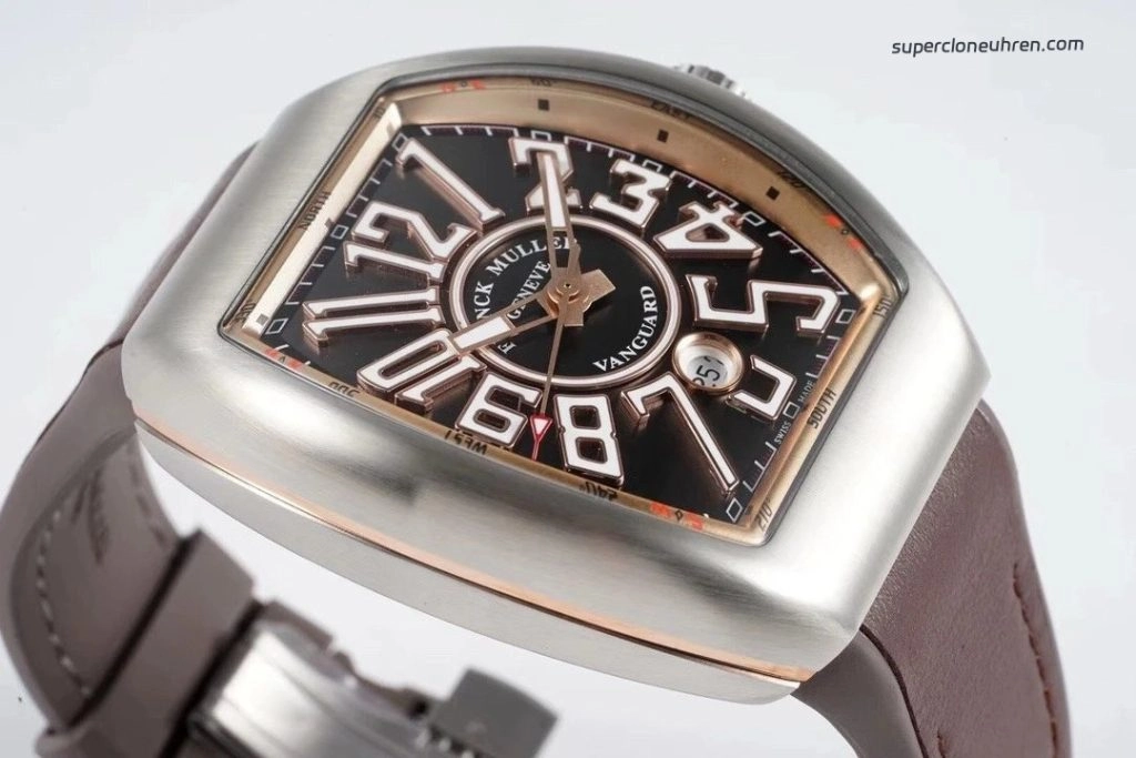 Super Clone Franck Muller Vanguard V45 Sandwich-Zifferblatt 44x54mm