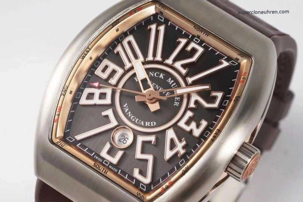 Super Clone Franck Muller Vanguard V45 Sandwich-Zifferblatt 44x54mm