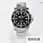 1:1 Super Clone Uhr Rolex Submariner 114060-0002 Schwarzes Zifferblatt ohne Datum 40mm