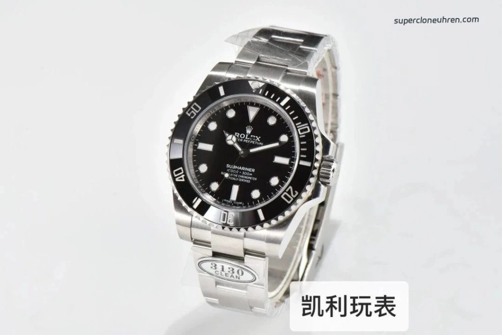 1:1 Super Clone Uhr Rolex Submariner 114060-0002 Schwarzes Zifferblatt ohne Datum 40mm