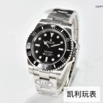 1:1 Super Clone Uhr Rolex Submariner 114060-0002 Schwarzes Zifferblatt ohne Datum 40mm