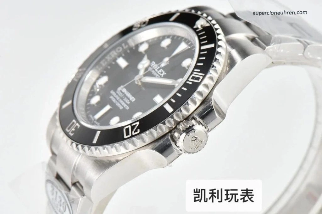 1:1 Super Clone Uhr Rolex Submariner 114060-0002 Schwarzes Zifferblatt ohne Datum 40mm
