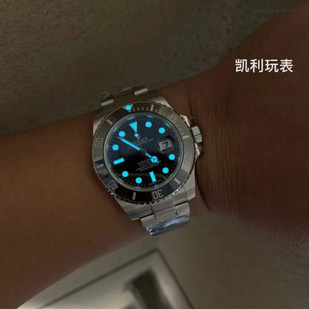 1:1 Super Clone Uhr Rolex Submariner M116610LN-0001 Schwarzes Zifferblatt Stahlarmband 40mm