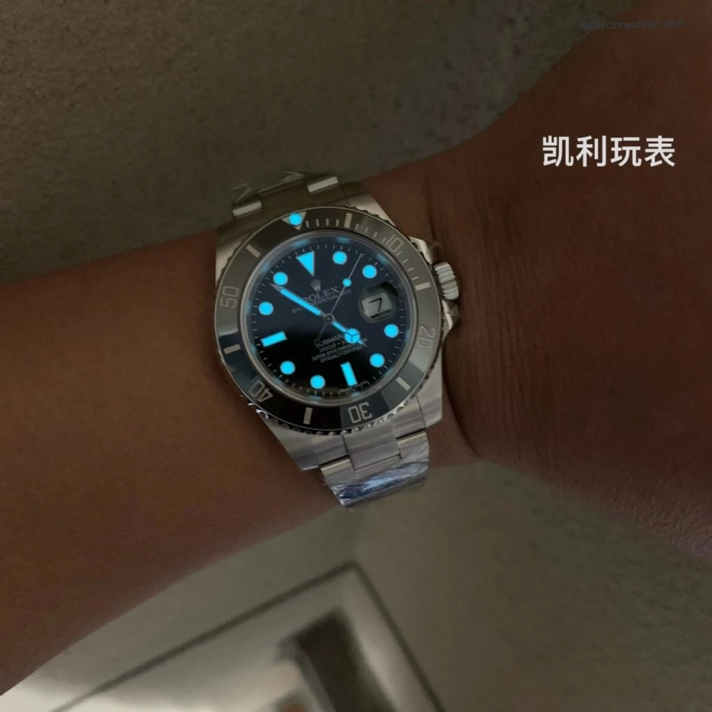 1:1 Super Clone Uhr Rolex Submariner M116610LN-0001 Schwarzes Zifferblatt Stahlarmband 40mm