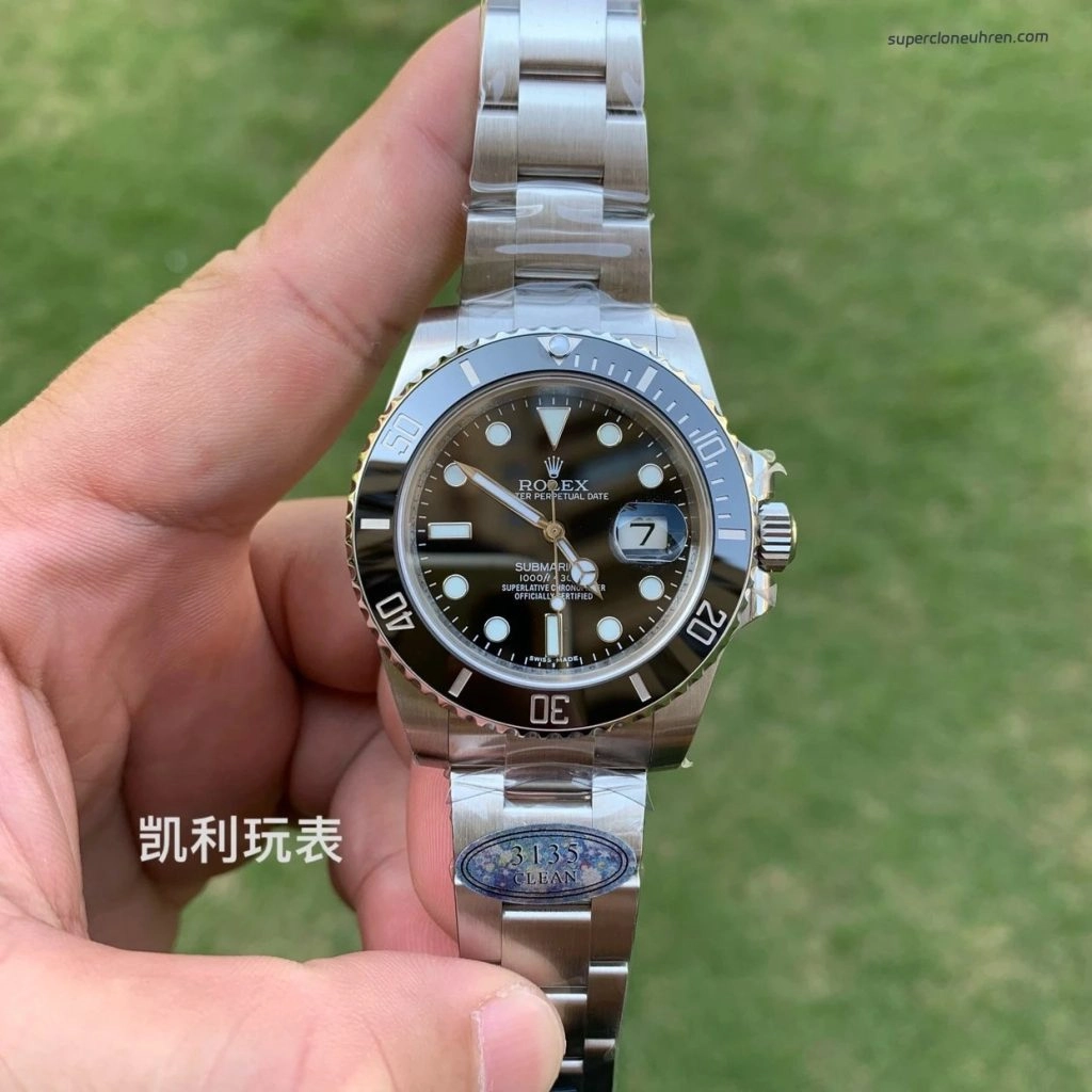 1:1 Super Clone Uhr Rolex Submariner M116610LN-0001 Schwarzes Zifferblatt Stahlarmband 40mm