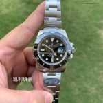 1:1 Super Clone Uhr Rolex Submariner M116610LN-0001 Schwarzes Zifferblatt Stahlarmband 40mm