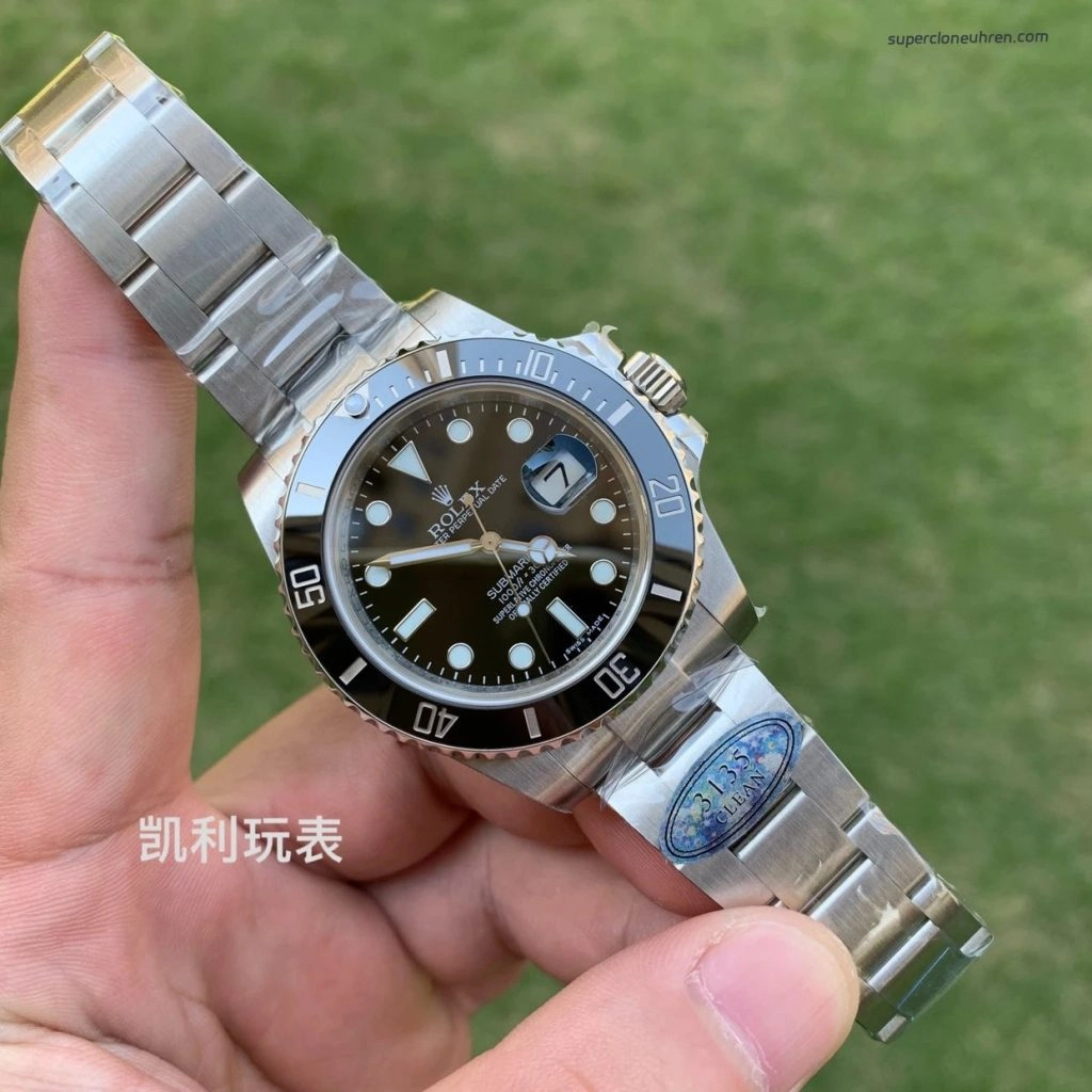 1:1 Super Clone Uhr Rolex Submariner M116610LN-0001 Schwarzes Zifferblatt Stahlarmband 40mm