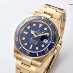Super Clone Rolex Submariner 126618LB Vollgold Blau 41mm