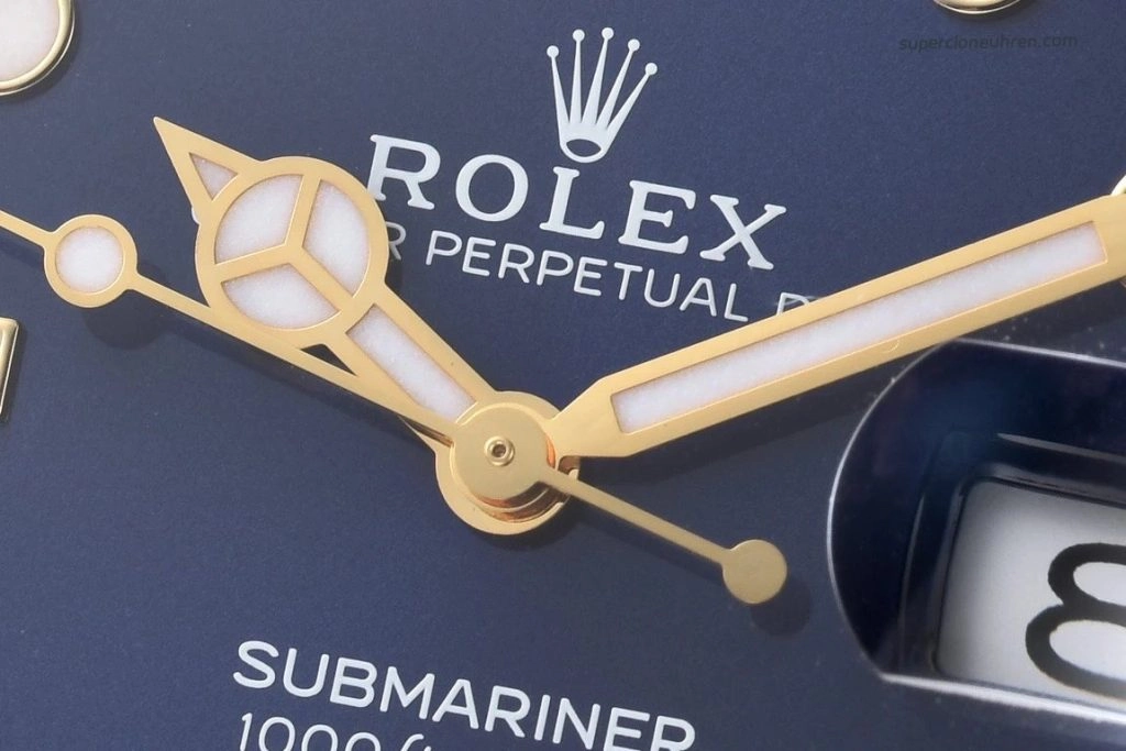 Super Clone Rolex Submariner 126618LB Vollgold Blau 41mm