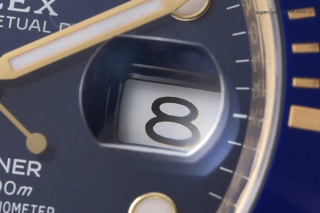 Super Clone Rolex Submariner 126618LB Vollgold Blau 41mm