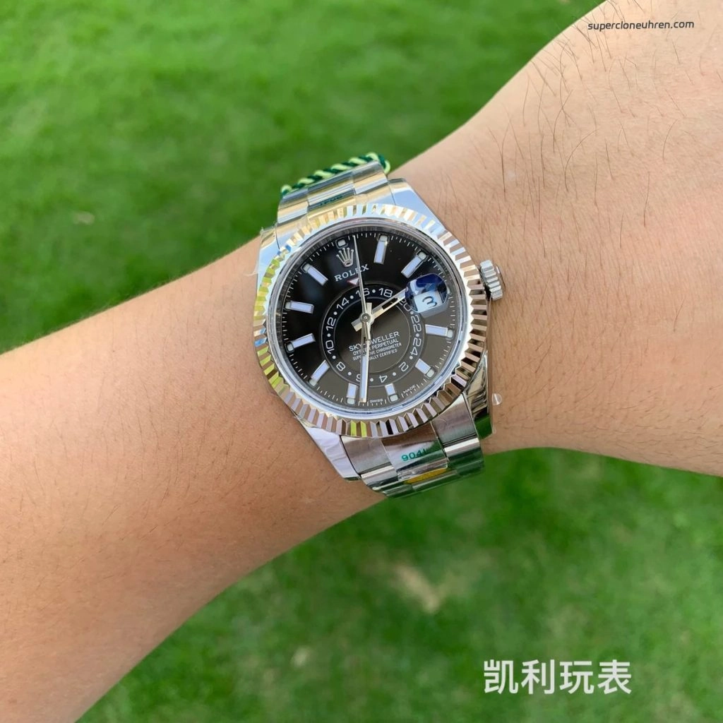 Premium Replica Uhr Rolex Sky-Dweller m336934-0007 Edelstahl mit Oyster-Band 42mm