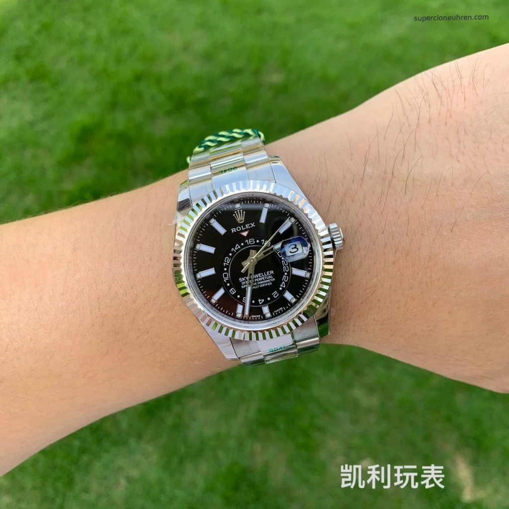 Premium Replica Uhr Rolex Sky-Dweller m336934-0007 Edelstahl mit Oyster-Band 42mm