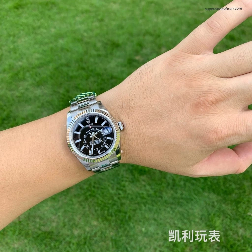 Premium Replica Uhr Rolex Sky-Dweller m336934-0007 Edelstahl mit Oyster-Band 42mm