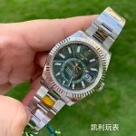 Premium Replica Uhr Rolex Sky-Dweller m336934-0001 mit mintgrünem Zifferblatt 42mm