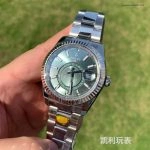 Premium Replica Uhr Rolex Sky-Dweller m336934-0001 mit mintgrünem Zifferblatt 42mm