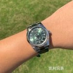 Premium Replica Uhr Rolex Sky-Dweller m336934-0001 mit mintgrünem Zifferblatt 42mm
