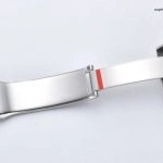 Super Clone Rolex Oyster Perpetual m124300-0007 mit rotem Zifferblatt und Edelstahlband 41mm