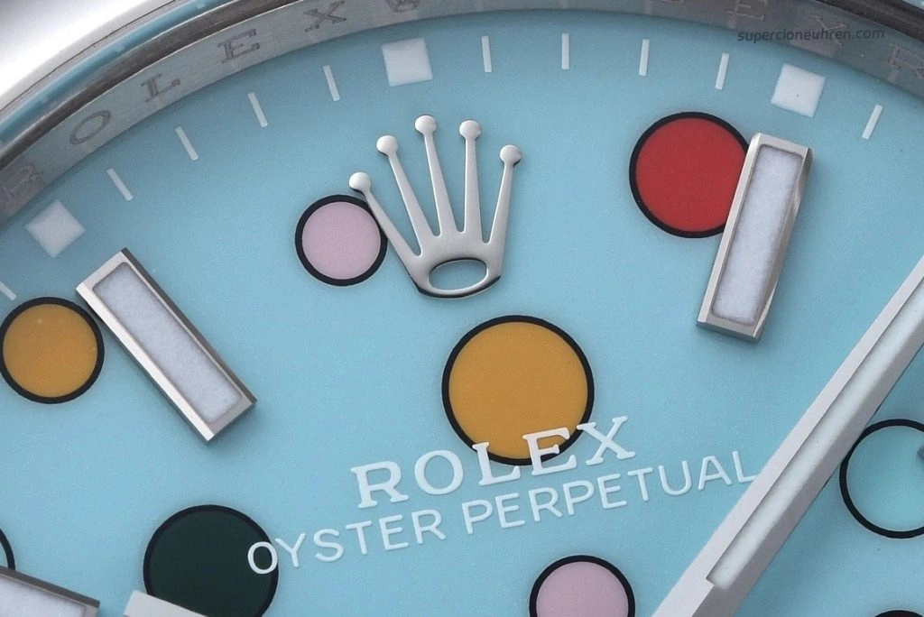 Premium Replica Uhr Rolex Oyster Perpetual 124300-0008 mit Ballon-Zifferblatt 41mm
