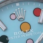 Premium Replica Uhr Rolex Oyster Perpetual 124300-0008 mit Ballon-Zifferblatt 41mm