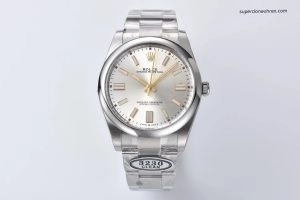 Super Clone Rolex Datejust 126334-0014 mit grauem Zifferblatt und geriffelter Lünette 41mm