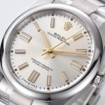 Super Clone Rolex Oyster Perpetual 124300 mit goldfarbenen Zeigern 41mm