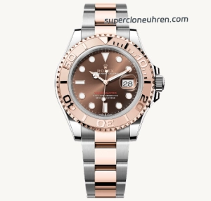 1:1 Super Clone Uhr Rolex Yacht-Master 126621 Bicolor mit schwarzem Zifferblatt 40 mm
