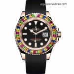 Premium Replica Uhr Rolex Yacht-Master 116695SATS Candy-Lünette Roségold 40mm