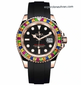 Premium Replica Uhr Rolex Yacht-Master 116695SATS Candy-Lünette Roségold 40mm