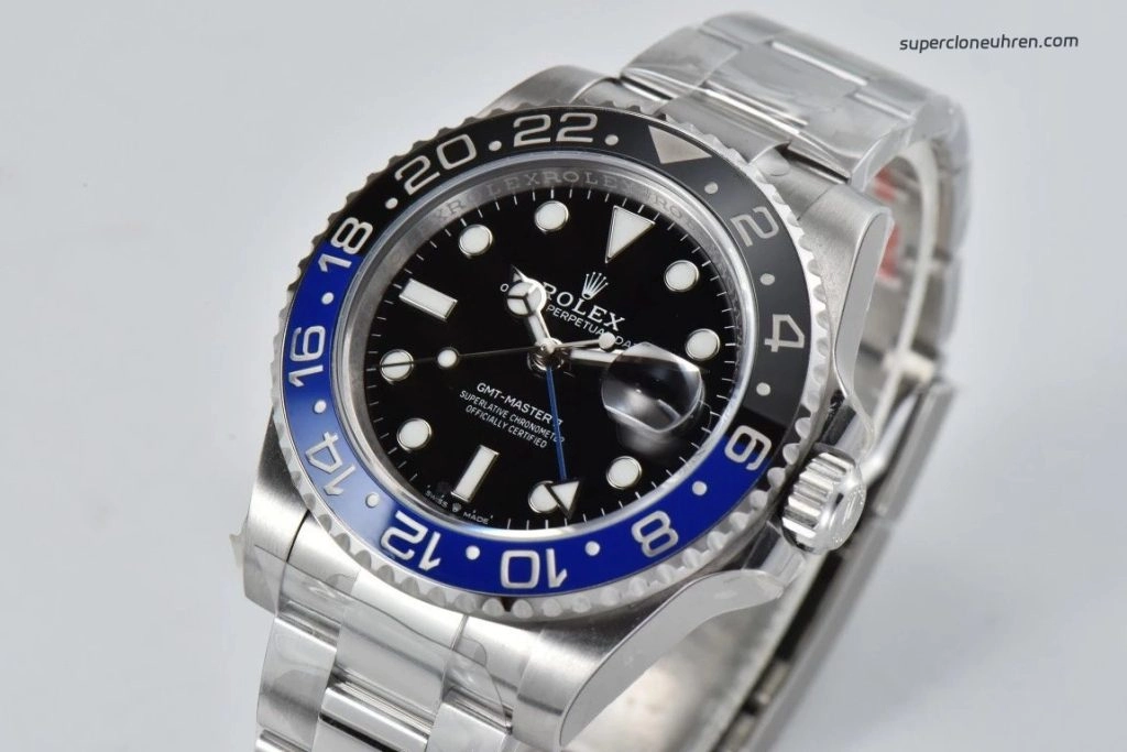 Premium Replica Uhr Rolex GMT-Master II m126710blnr-0003 Batman-Lünette Oysterband 40mm