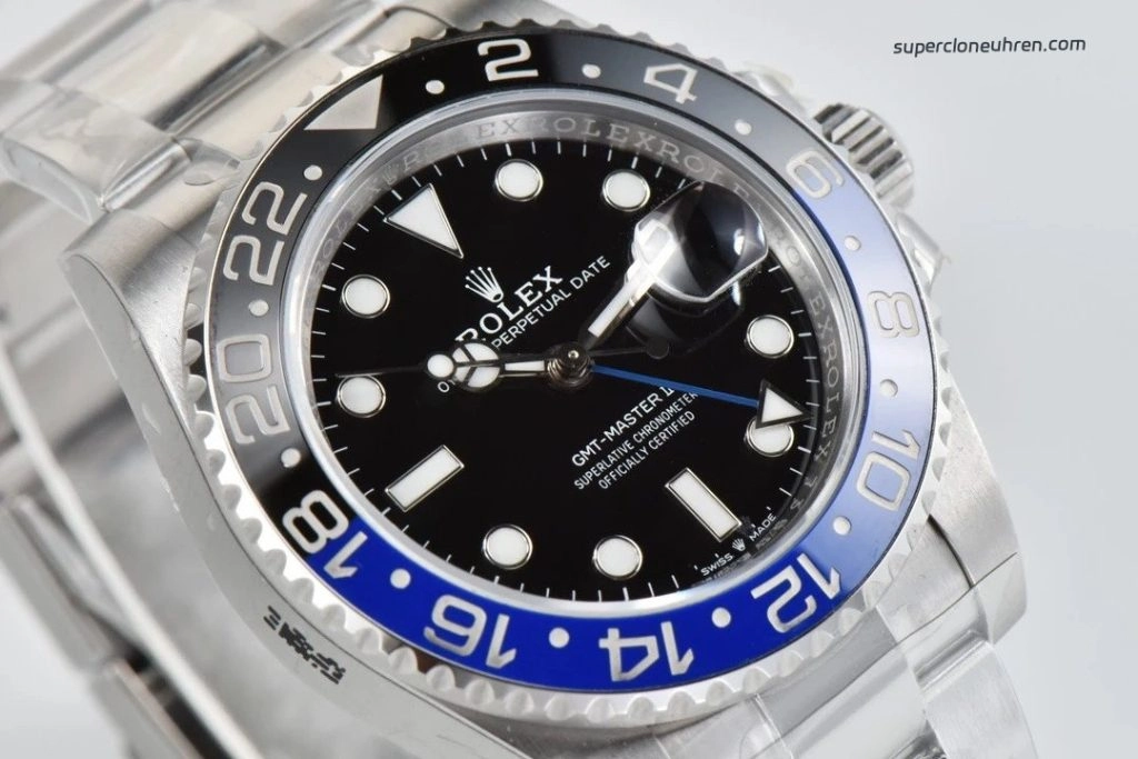 Premium Replica Uhr Rolex GMT-Master II m126710blnr-0003 Batman-Lünette Oysterband 40mm