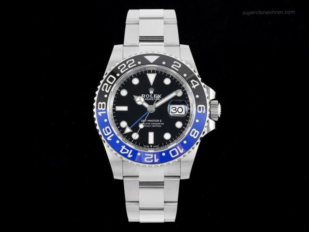 Premium Replica Uhr Rolex GMT-Master II m126710blnr-0003 Batman-Lünette Oysterband 40mm