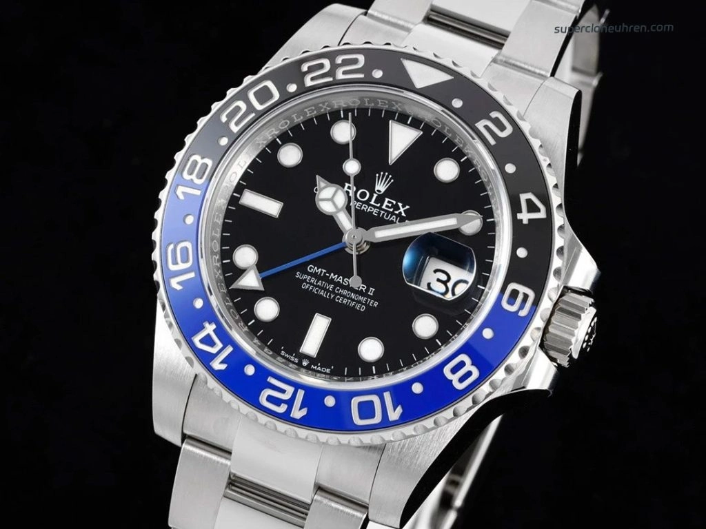 Premium Replica Uhr Rolex GMT-Master II m126710blnr-0003 Batman-Lünette Oysterband 40mm