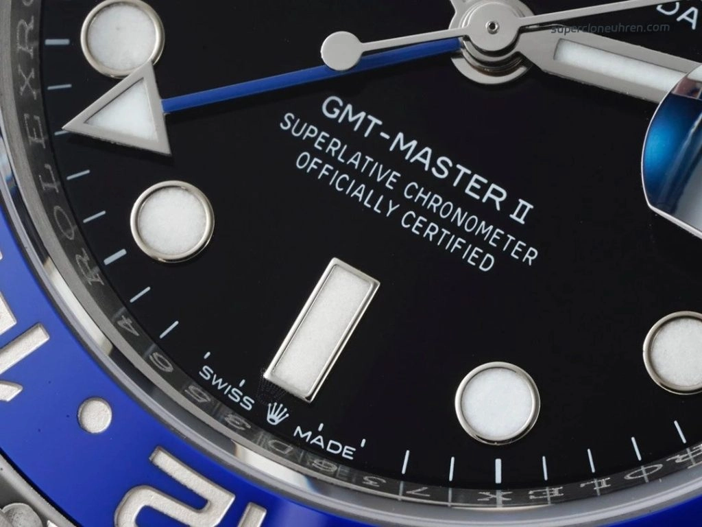 Premium Replica Uhr Rolex GMT-Master II m126710blnr-0003 Batman-Lünette Oysterband 40mm