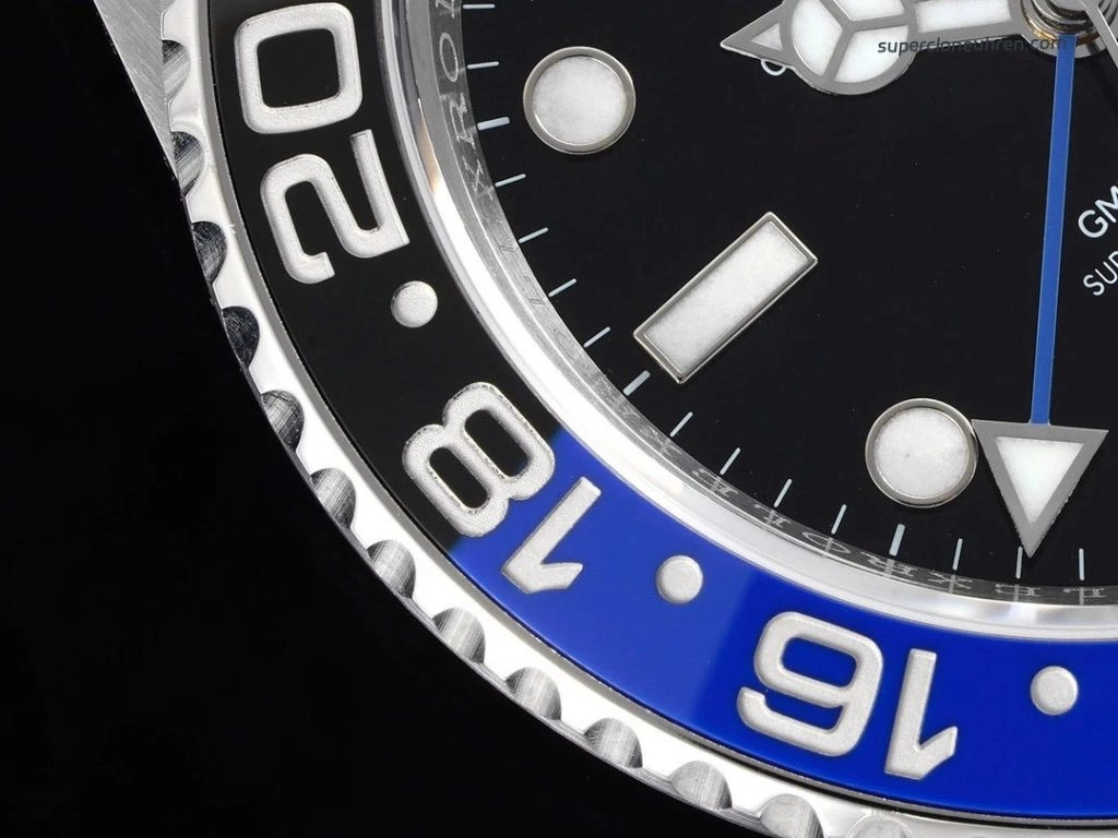 Premium Replica Uhr Rolex GMT-Master II m126710blnr-0003 Batman-Lünette Oysterband 40mm