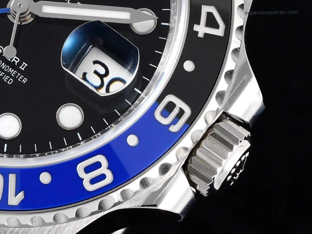 Premium Replica Uhr Rolex GMT-Master II m126710blnr-0003 Batman-Lünette Oysterband 40mm
