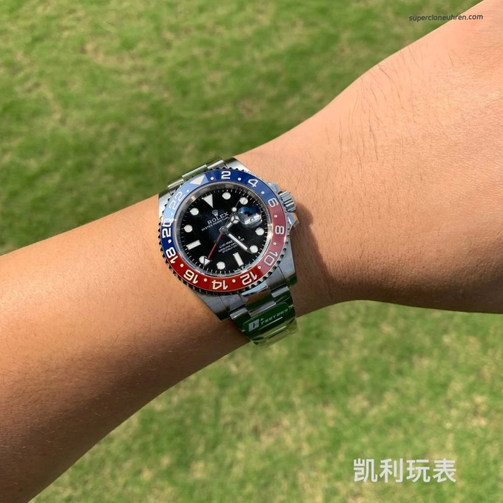 Super Clone Rolex GMT-Master II 126710BLRO-0002 Pepsi-Lünette Oyster-Band 40 mm