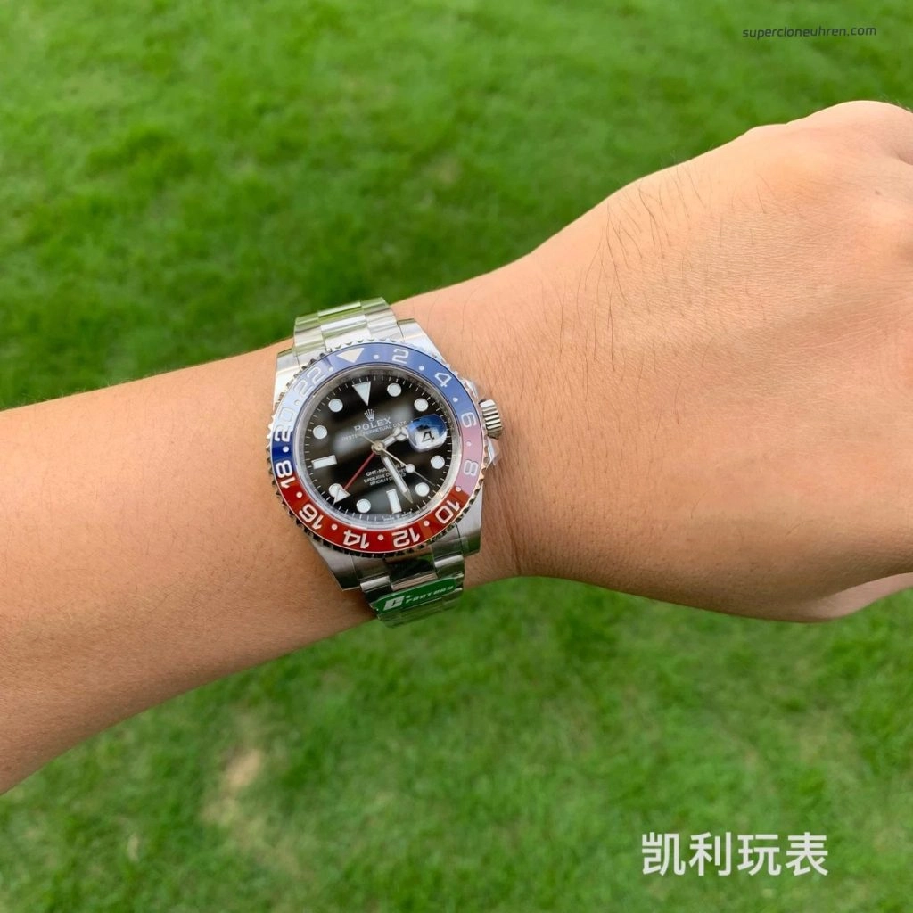 Super Clone Rolex GMT-Master II 126710BLRO-0002 Pepsi-Lünette Oyster-Band 40 mm