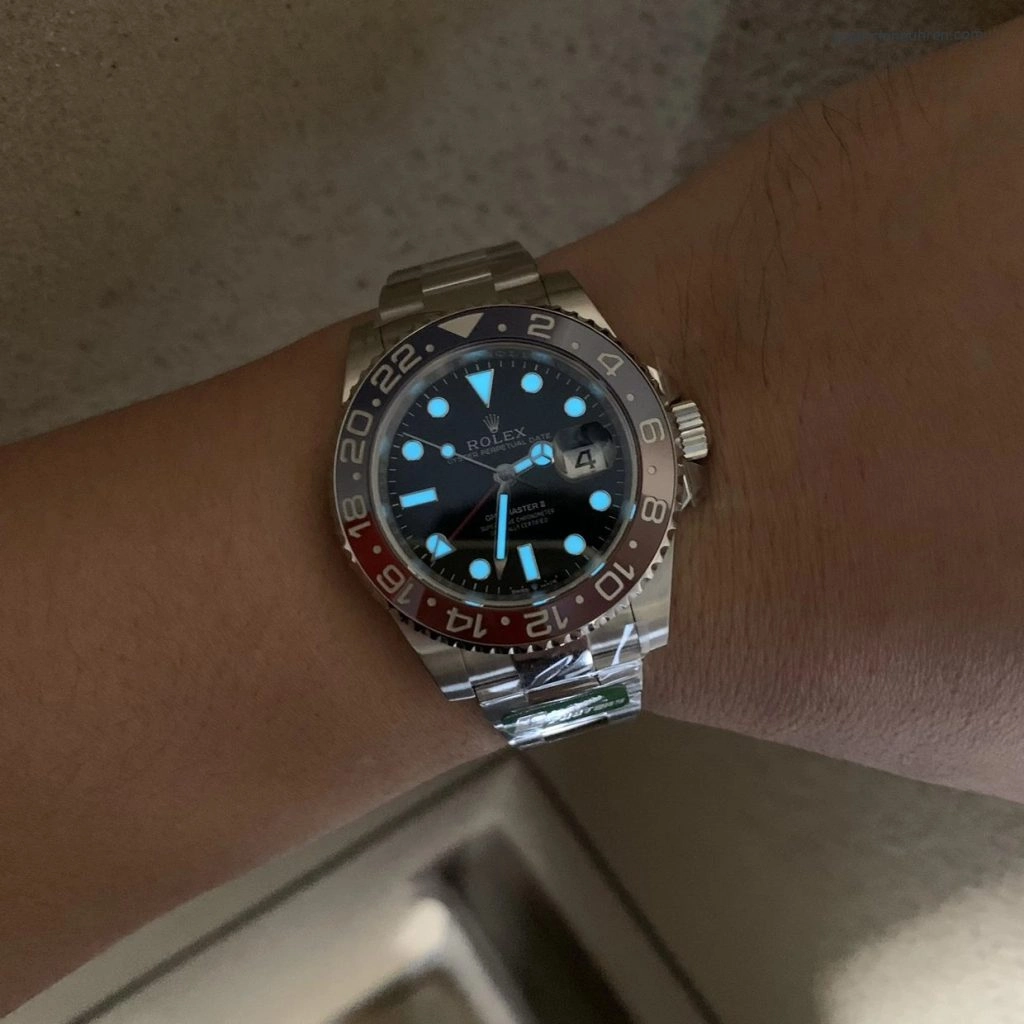 Super Clone Rolex GMT-Master II 126710BLRO-0002 Pepsi-Lünette Oyster-Band 40 mm