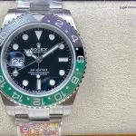 Super Clone Rolex GMT-Master II m126720vtnr-0002 mit grün-schwarzer Lünette und Jubilee-Band 40mm
