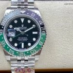 Super Clone Rolex GMT-Master II m126720vtnr-0002 mit grün-schwarzer Lünette und Jubilee-Band 40mm
