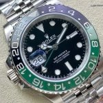 Super Clone Rolex GMT-Master II m126720vtnr-0002 mit grün-schwarzer Lünette und Jubilee-Band 40mm