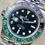 Super Clone Rolex GMT-Master II m126720vtnr-0002 mit grün-schwarzer Lünette und Jubilee-Band 40mm
